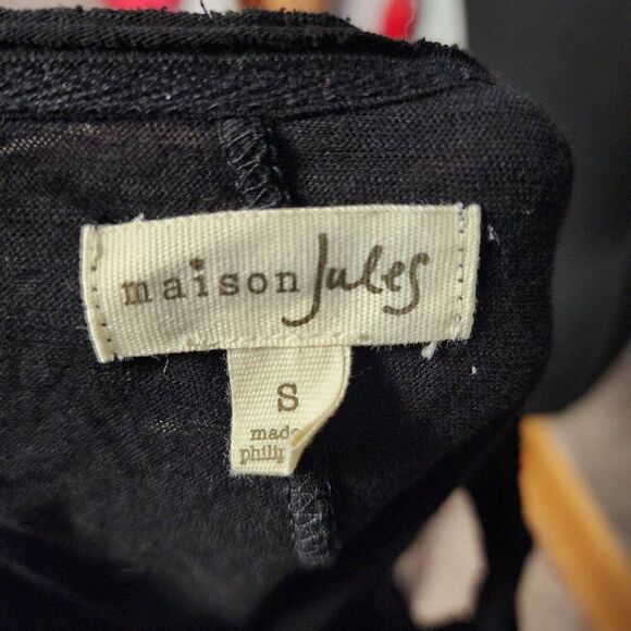 Maison Jule  Women's V Neck Tank Top Workout Yoga Loose Lightweight Flowy NWT - Picture 5 of 5